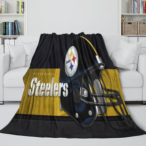 Pittsburgh Steelers Blanket Flannel Fleece Throw Room Decoration