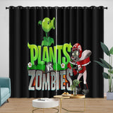 Plants vs Zombies Curtains Blackout Window Drapes Room Decoration