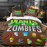 Plants vs Zombies Duvet Cover Kids Bedding Set Without Filler