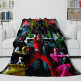 Power Rangers Blanket Flannel Fleece Kids Room Decoration