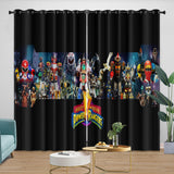 Power Rangers Curtains Blackout Window Drapes Room Decoration