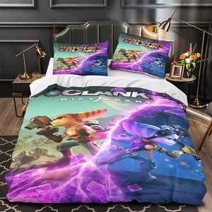 Ratchet Clank Rift Apart Bedding Set Quilt Cover Without Filler