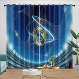 Real Madrid C.F Curtains Blackout Window Drapes Kids Room Decoration