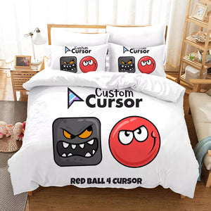 Red Ball 4 Bedding Set Pattern Quilt Cover Without Filler