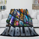 Roblox Blanket Flannel Pattern Throw Kids Room Decoration