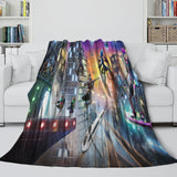 Roblox Blanket Flannel Pattern Throw Kids Room Decoration