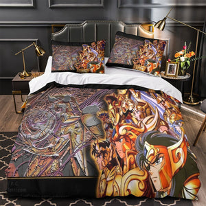 Saint Seiya Bedding Set Pattern Quilt Cover Without Filler
