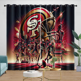 San Francisco 49ers Curtains Blackout Window Drapes Room Decoration