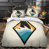 San Jose Sharks Bedding Set Quilt Duvet Cover Without Filler