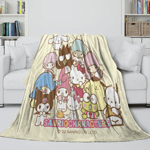 Sanrio Hello Kitty Blanket Flannel Fleece Throw Room Decoration