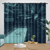 Seattle Kraken Curtains Blackout Window Drapes Room Decoration
