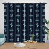 Seattle Kraken Curtains Blackout Window Drapes Room Decoration