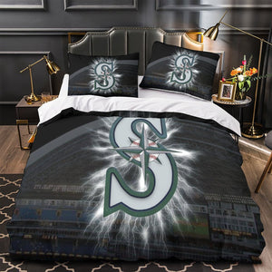 Seattle Mariners Bedding Set Quilt Cover Without Filler