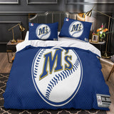 Seattle Mariners Bedding Set Quilt Cover Without Filler
