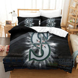 Seattle Mariners Bedding Set Quilt Cover Without Filler