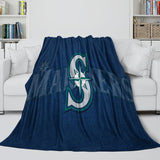 Seattle Mariners Blanket Flannel Throw Room Decoration
