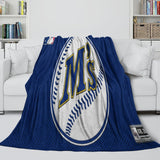Seattle Mariners Blanket Flannel Throw Room Decoration