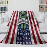 Seattle Sounders FC Blanket Flannel Fleece Throw Room Decoration