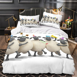 Shaun the Sheep Bedding Set Quilt Duvet Cover Without Filler