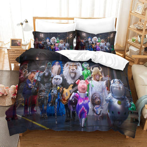 Sing 2 Bedding Set Printing Pattern Quilt Cover