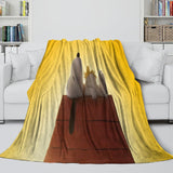 Snoopy Blanket Pattern Flannel Throw Kids Room Decoration