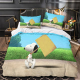 Snoopy Duvet Cover Kids Room Bedding Set Without Filler