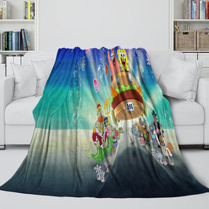 SpongeBob SquarePants Blanket Flannel Kids Room Throw