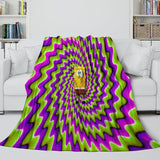 SpongeBob SquarePants Blanket Flannel Kids Room Throw
