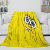 SpongeBob SquarePants Blanket Pattern Flannel Throw Room Decoration