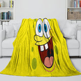 SpongeBob SquarePants Blanket Pattern Flannel Throw Room Decoration