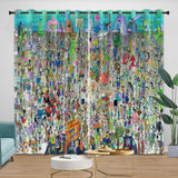 SpongeBob SquarePants Curtains Blackout Window Drapes Room Decoration