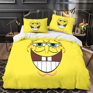 SpongeBob SquarePants Duvet Cover Kids Room Bedding Set Without Filler
