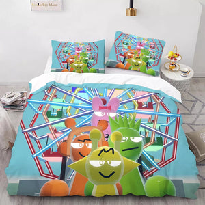 Sprunki Oren Wenda Bedding Set Pattern Kids Quilt Cover Without Filler