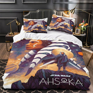 Star Wars Ahsoka Bedding Set Quilt Duvet Cover Without Filler