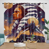Star Wars Ahsoka Curtains Pattern Blackout Window Drapes