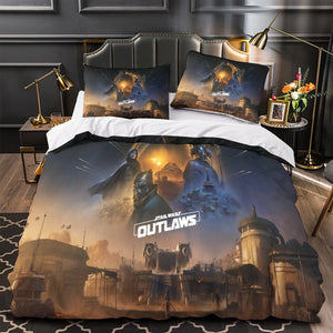 Star Wars Outlaws Bedding Set Quilt Cover Without Filler