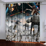 Star Wars Curtains Pattern Blackout Window Drapes