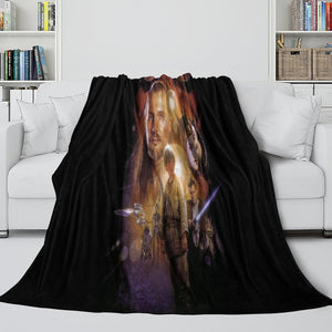 Star Wars Phantom Menace Blanket Flannel Throw Room Decoration