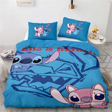 Stitch Pattern Duvet Cover Kids Room Bedding Sets Without Filler