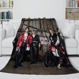 Stray Kids Blanket Flannel Fleece Pattern Throw Room Decoration