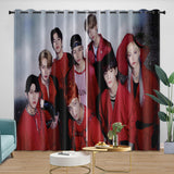 Stray Kids Curtains Blackout Window Pattern Drapes Room Decoration