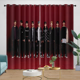 Stray Kids Curtains Blackout Window Pattern Drapes Room Decoration