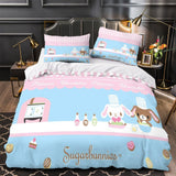 Sugarbunnies Bedding Set Pattern Quilt Cover Without Filler