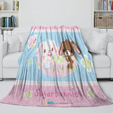 Sugarbunnies Blanket Flannel Fleece Throw Room Decoration
