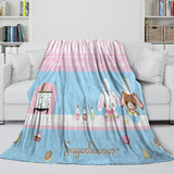 Sugarbunnies Blanket Flannel Fleece Throw Room Decoration