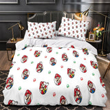 Super Mario Duvet Cover Pattern Bedding Set Without Filler