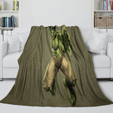 Superhero Hulk Blanket Flannel Throw Kids Room Decoration
