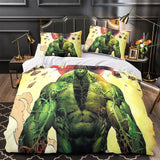 Superhero Hulk Duvet Cover Pattern Bedding Set Without Filler