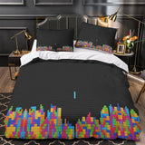 Tetris Bedding Set Pattern Quilt Cover Without Filler