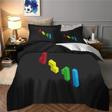 Tetris Bedding Set Pattern Quilt Cover Without Filler